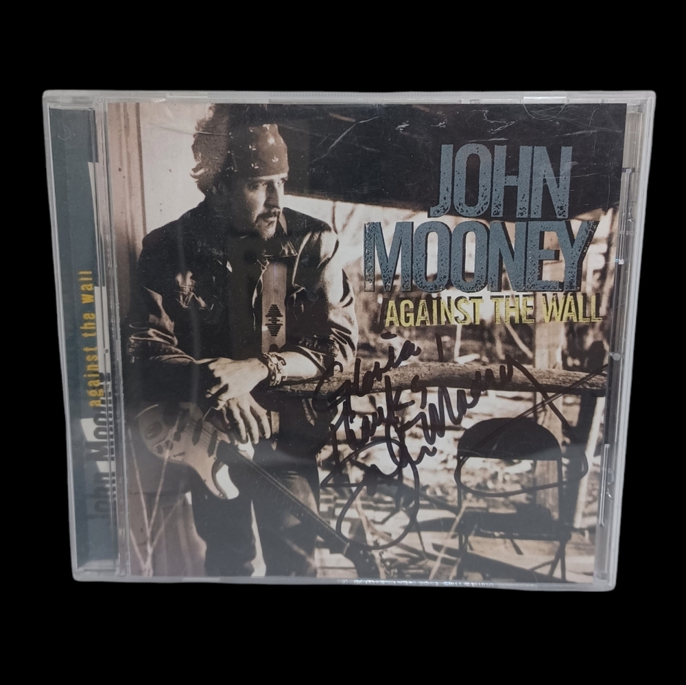 John Mooney - Against The Wall CD (1996) - Signed Autograph